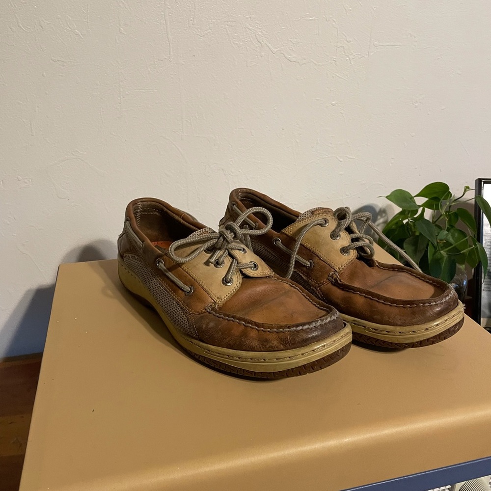 Men’s Sperry Topsider Leather Boat Shoes size 11